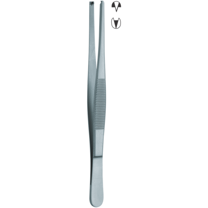 Tissue Forceps 1x2 Teeth 10.5 cm