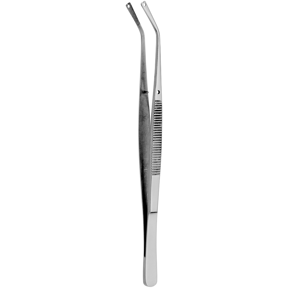 L6-150 Tissue Graft Forcep Serrated Teeth 150mm - Image 1